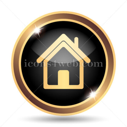 Home gold icon. - Website icons