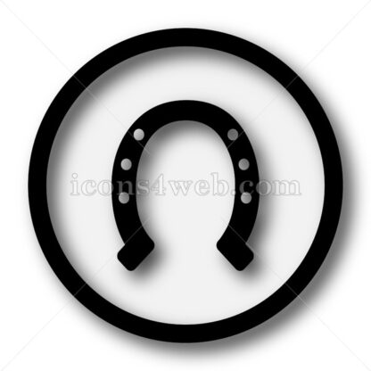 Horseshoe simple icon. Horseshoe simple button. - Website icons