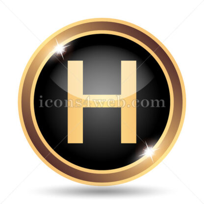 Hospital gold icon. - Website icons