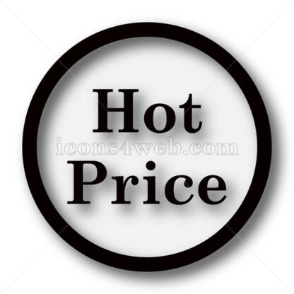 Hot price simple icon. Hot price simple button. - Website icons
