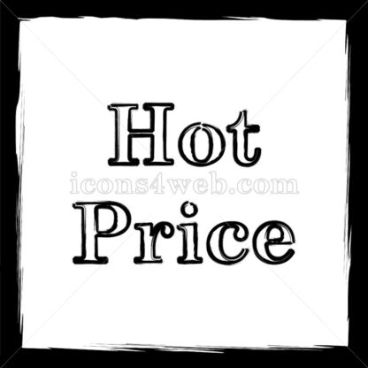 Hot price sketch icon. - Website icons