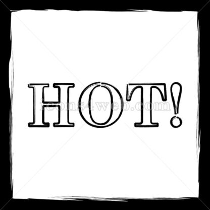 Hot sketch icon. - Website icons