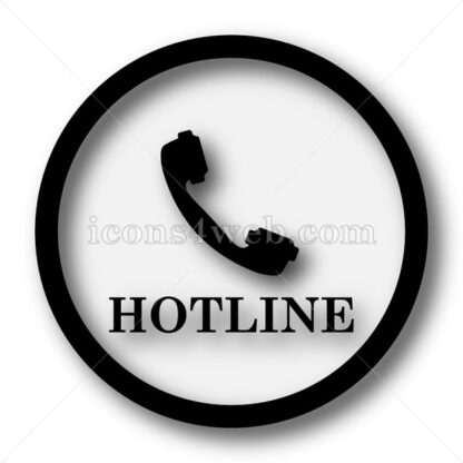 Hotline simple icon. Hotline simple button. - Website icons