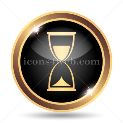 Hourglass gold icon. - Website icons