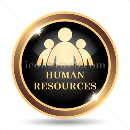 Human Resources gold icon. - Website icons