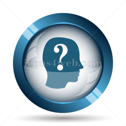 Human head with question mark image icon. - Website icons