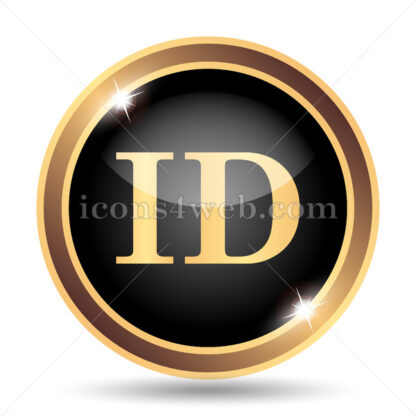 ID gold icon. - Website icons