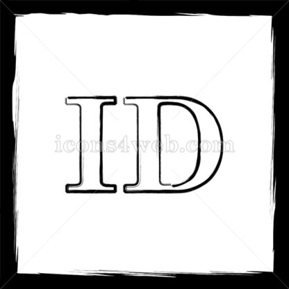 ID sketch icon. - Website icons