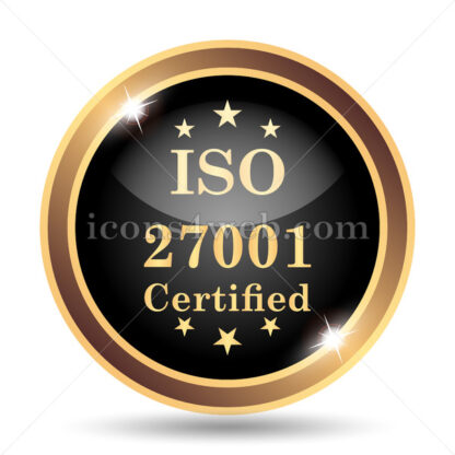 ISO 27001 gold icon. - Website icons
