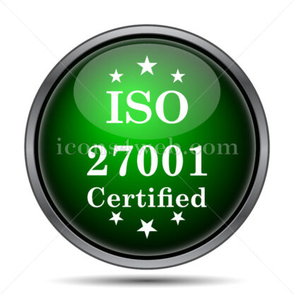 ISO 27001 internet icon. - Website icons
