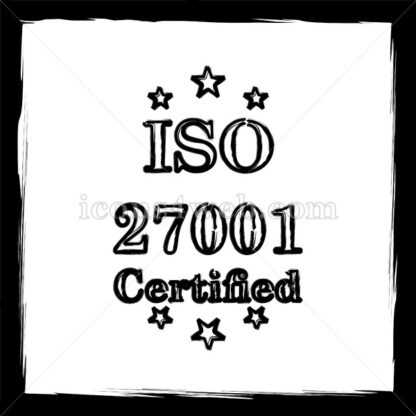 ISO 27001 sketch icon. - Website icons