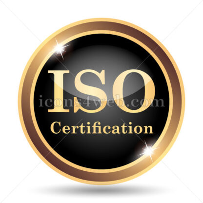 ISO certification gold icon. - Website icons