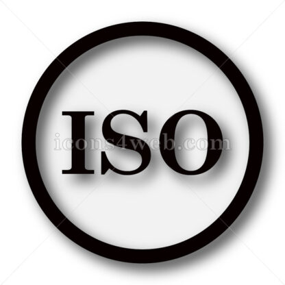 ISO simple icon. ISO simple button. - Website icons