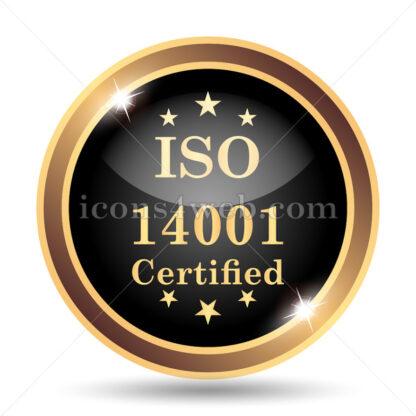 ISO14001 gold icon. - Website icons