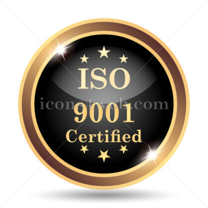 ISO9001 gold icon. - Website icons