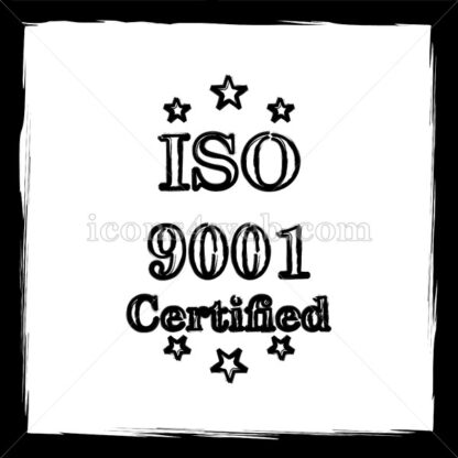 ISO9001 sketch icon. - Website icons