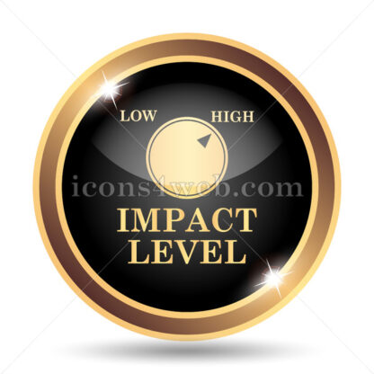 Impact level gold icon. - Website icons