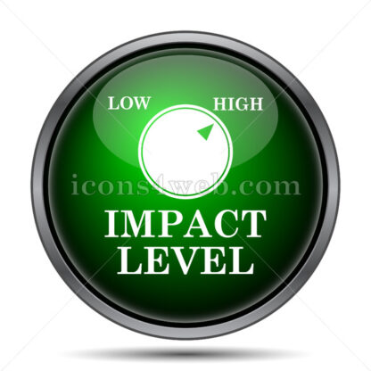 Impact level internet icon. - Website icons