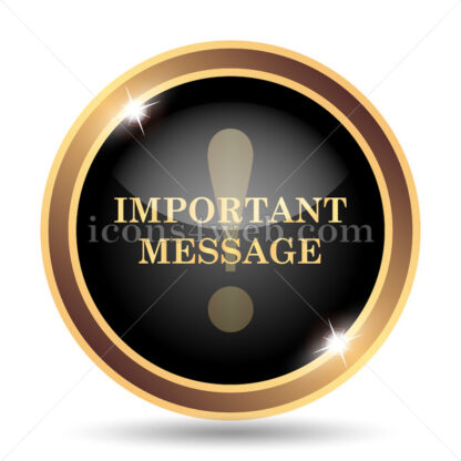 Important message gold icon. - Website icons