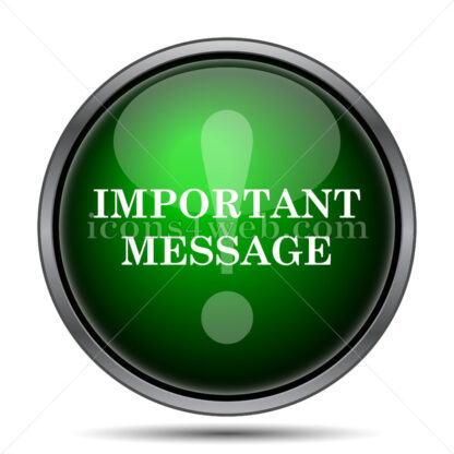 Important message internet icon. - Website icons