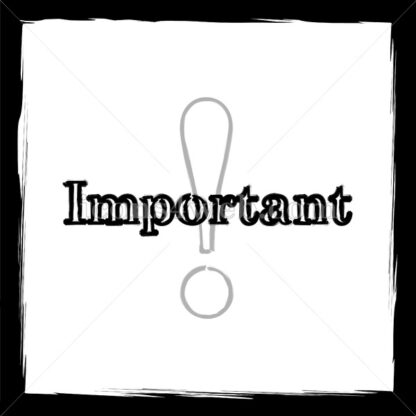 Important sketch icon. - Website icons