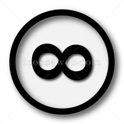 Infinity sign simple icon. Infinity sign simple button. - Website icons