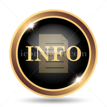 Info gold icon. - Website icons