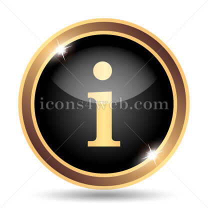 Information gold icon. - Website icons