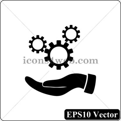 Install black icon. EPS10 vector. - Website icons