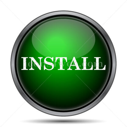 Install text internet icon. - Website icons