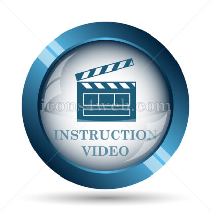 Instruction video image icon. - Website icons