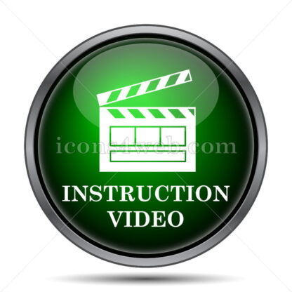 Instruction video internet icon. - Website icons
