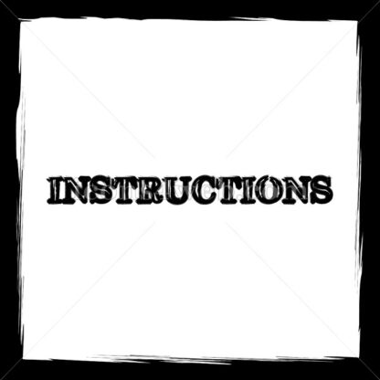 Instructions sketch icon. - Website icons