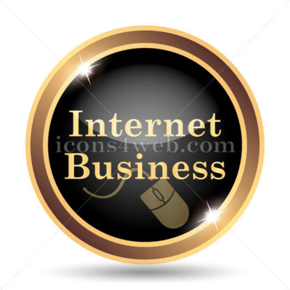 Internet business gold icon. - Website icons