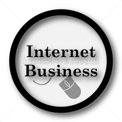Internet business simple icon. Internet business simple button. - Website icons