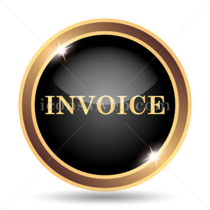 Invoice gold icon. - Website icons