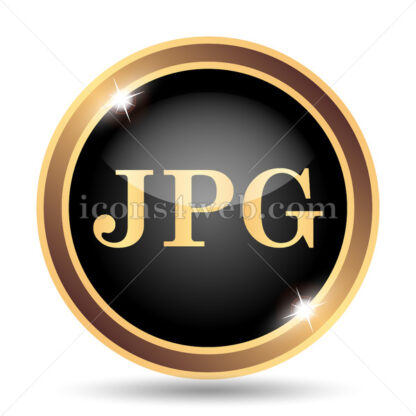 JPG gold icon. - Website icons