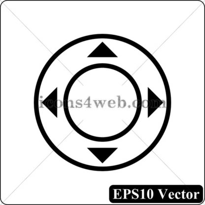 Joystick black icon. EPS10 vector. - Website icons