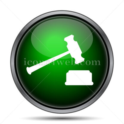 Judge hammer internet icon. - Website icons