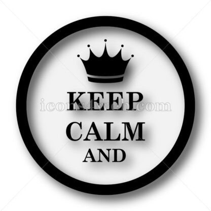 Keep calm simple icon. Keep calm simple button. - Website icons