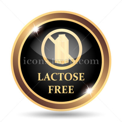 Lactose free gold icon. - Website icons