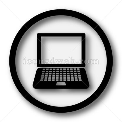 Laptop simple icon. Laptop simple button. - Website icons