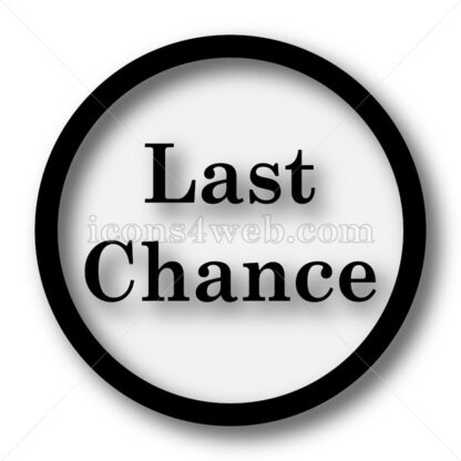 Last chance simple icon. Last chance simple button. - Website icons