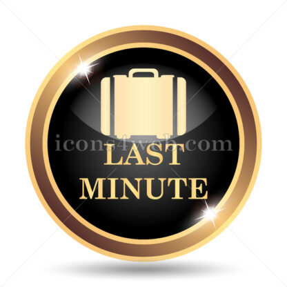 Last minute gold icon. - Website icons