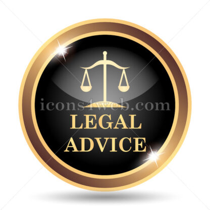 Legal advice gold icon. - Website icons
