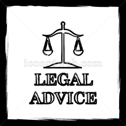 Legal advice sketch icon. - Website icons