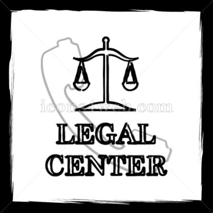 Legal center sketch icon. - Website icons