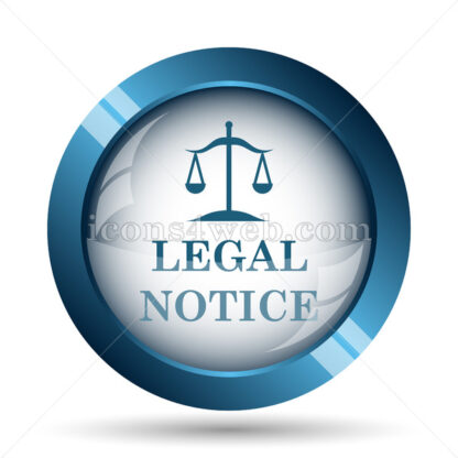 Legal notice image icon. - Website icons