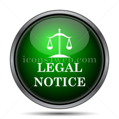 Legal notice internet icon. - Website icons