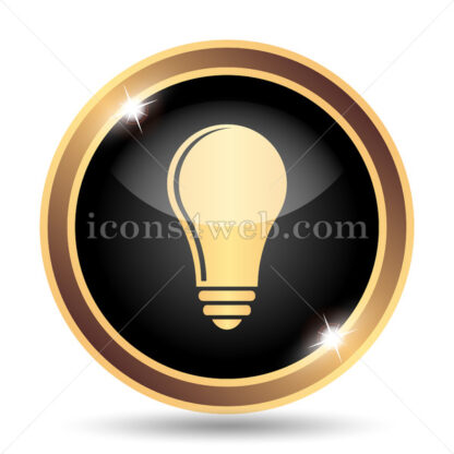 Light bulb – idea gold icon. - Website icons